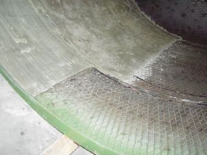 Výstelky z materiálu Tribet v odsávacích a třídících systémech