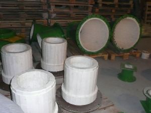 Části cyklonů na třídění uhlí s výstelkou z materiálu Keralox