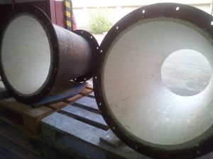 Antiabrasive lining from material Keralox in cyclones for coal separation