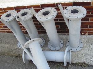 Piping parts with anti-abrasive lining from Tribet in pneumatic transport systems