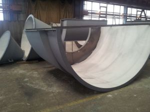 Anti-abrasive lining from Tribet in suction and sorting systems