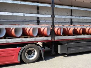 Anti-abrasive lining from Tribet in suction and sorting systems