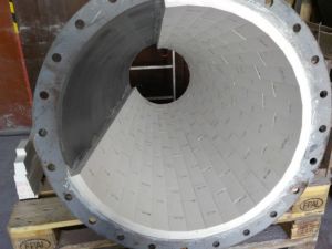 Antiabrasive lining from material Keralox in cyclones for coal separation