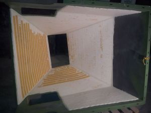 Antiabrasive lining from material Keralox in hopper